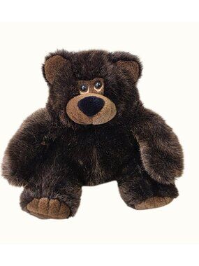 Vintage 1991 WEGO Brown Bear Plush 11” Fiesta Concession Co Stuffed Animal Teddy
